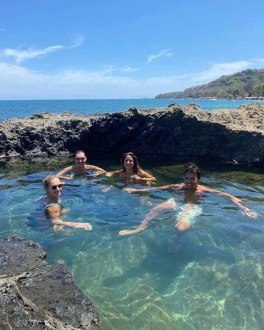 High-tide pools in Montezuma